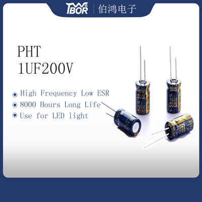 Πυκνωτής 10x13mm ηλεκτρολυτικός πυκνωτής ISO 14001 PHT 10uf 200v Al