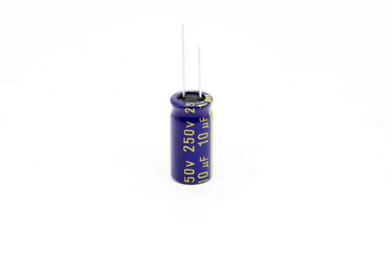 Χαμηλός ESR ηλεκτρολυτικός πυκνωτής 10uf250v 8x16mm αργιλίου