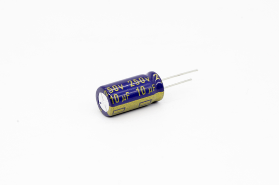 Χαμηλός ESR ηλεκτρολυτικός πυκνωτής 10uf250v 8x16mm αργιλίου