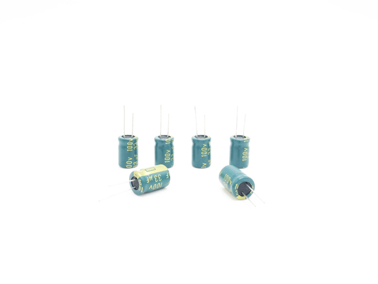 Ηλεκτρολυτικός πυκνωτής 10X20mm αργιλίου υψηλής συχνότητας 100uF 80V 5000 ώρες