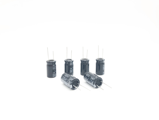 Ηλεκτρολυτικοί πυκνωτές 10X17MM αργιλίου SMR 220UF 50V ακτινωτοί