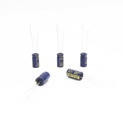 1UF400V 6.3X12MM ακτινωτή ευρεία θερμοκρασία πυκνωτών αργιλίου ηλεκτρολυτική