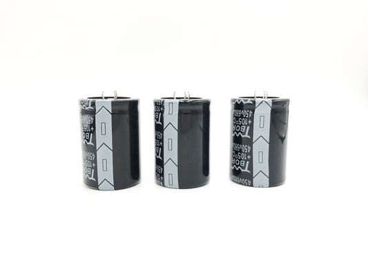 ISO9001 ηλεκτρολυτικοί πυκνωτές 35X50MM πυκνωτών 680UF450V UPS αργιλίου