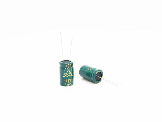 χαμηλοί ESR ηλεκτρολυτικοί πυκνωτές 33uf 250v 13X25mm ανοχή 20% 5000 ώρες