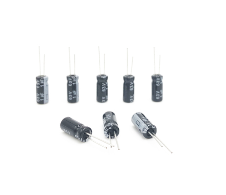 υψηλής θερμοκρασίας κυκλώματα πυκνωτών 5x11mm 1UF 63V ακτινωτά ηλεκτρολυτικά