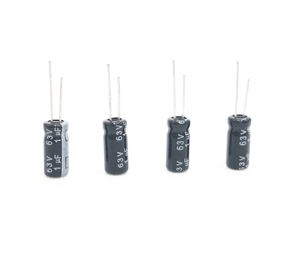 υψηλής θερμοκρασίας κυκλώματα πυκνωτών 5x11mm 1UF 63V ακτινωτά ηλεκτρολυτικά
