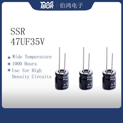 105C ευρεία μικρογραφία 6.3x7mm βραδυνού πυκνωτών θερμοκρασίας ακτινωτή ηλεκτρολυτική