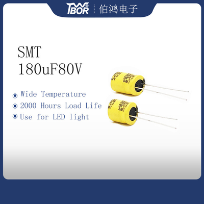 Ηλεκτρολυτικοί πυκνωτές 180UF 80V αργιλίου του TW BOR χαμηλοί Esr