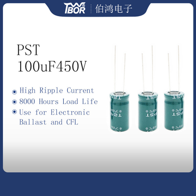 πυκνωτής 100uF 450V αναστροφέων 22x40mm