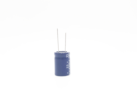 ακτινωτός ηλεκτρολυτικός πυκνωτής 18x40mm 4700uf25v 2000 φορτίο ωρών